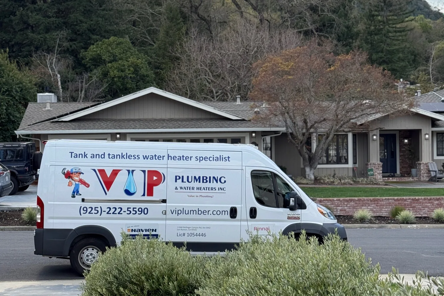 VIP Plumbing service van